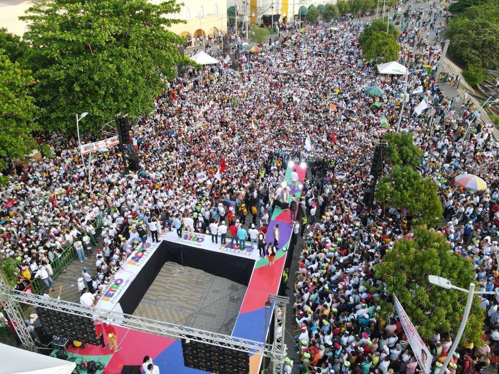 Campaña política de Gustavo Petro en Montería, Córdoba sábado 23 de abril / @petrogustavo