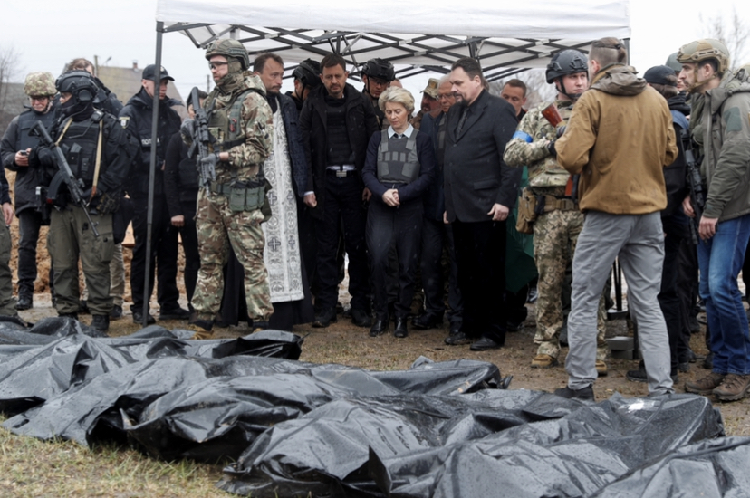 Ursula Von der Leyen en Bucha