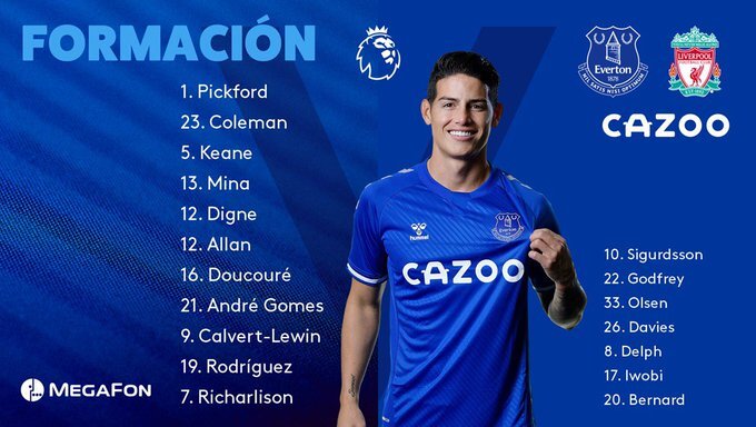 Titulares Everton vs Liverpool