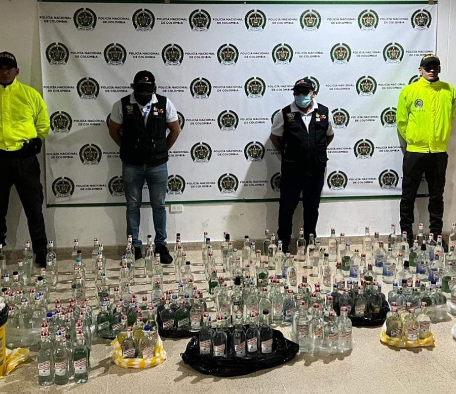 Incautación licor adulterado