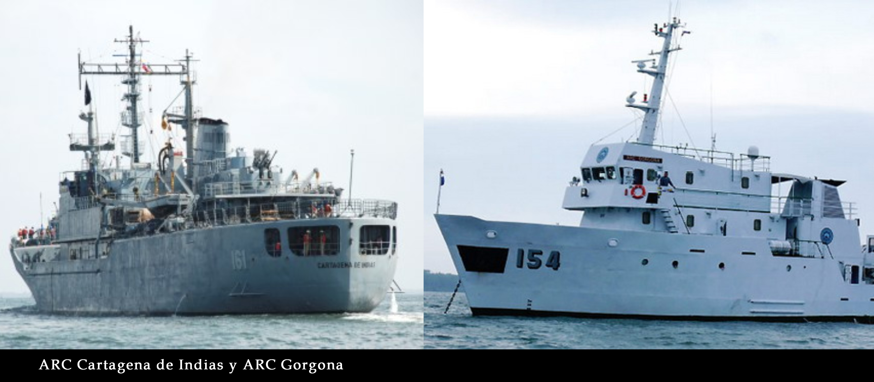 FOTOS DE LOS BARCOS ARC CARTAGENA DE INDIAS Y ARC GORGONA