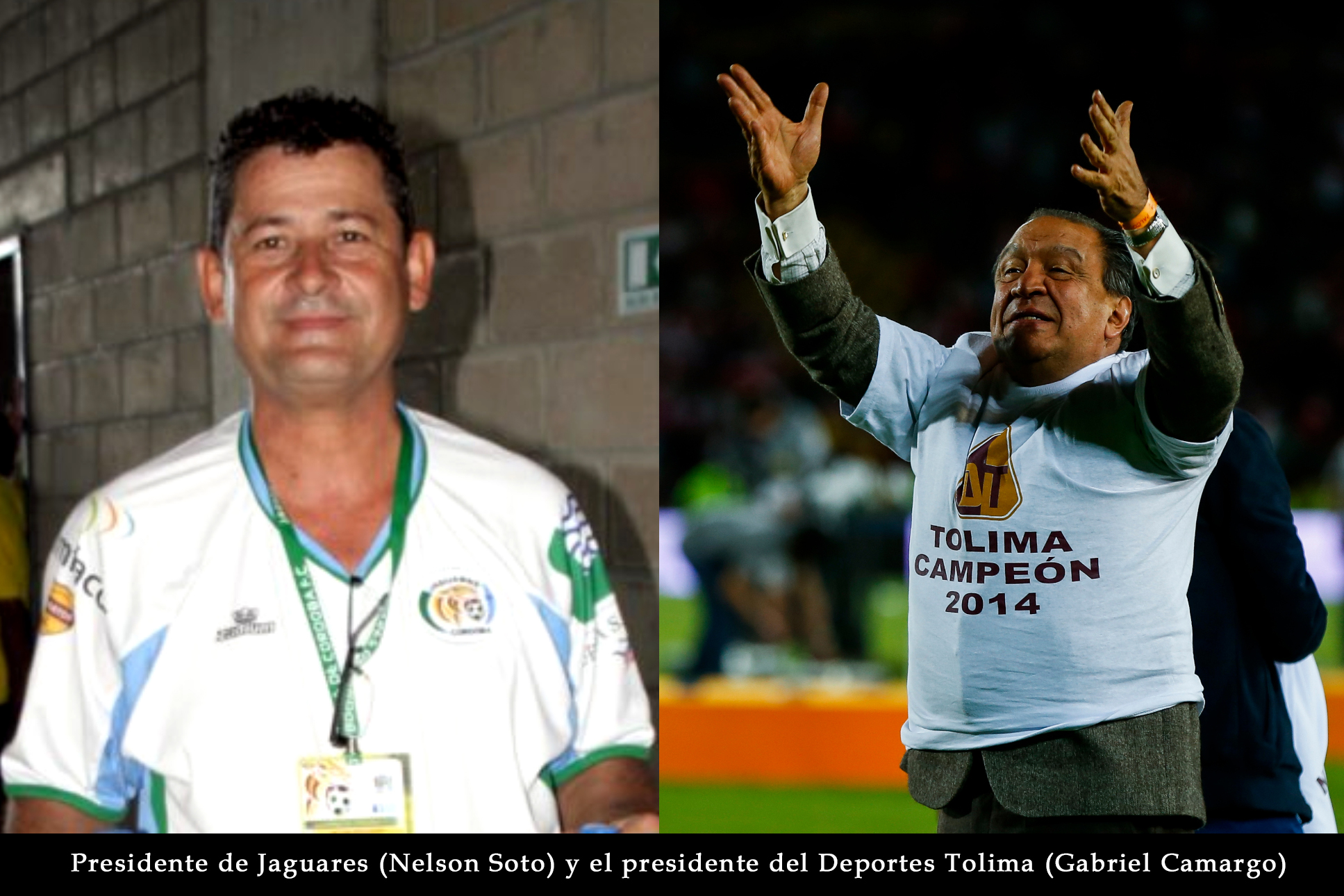 FOTO DE PRESIDENTE DE JAGUARES NELSON SOTO, TOLIMA GABRIEL CAMARGO