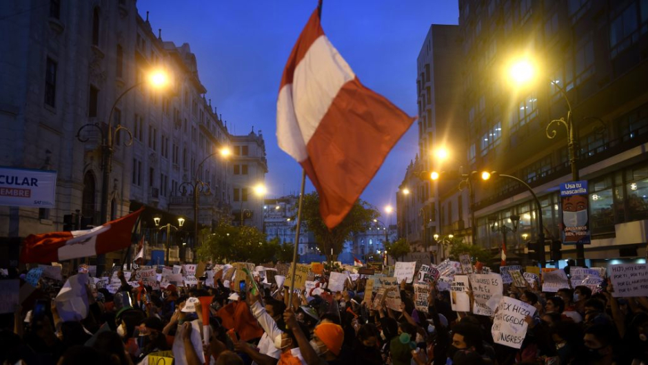 Protestas en ´Perú