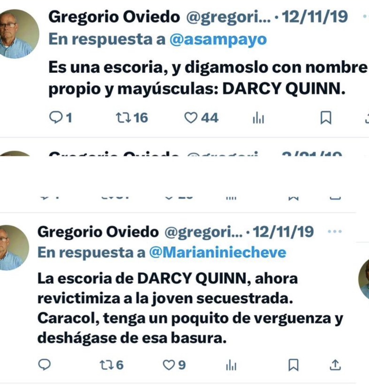 De Darcy Quinn, periodista de la FM