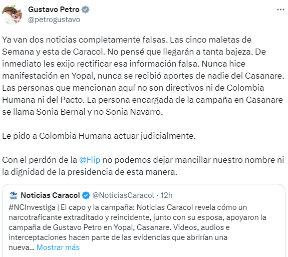 TRINO PETRO Y NOTICIAS CARACOL