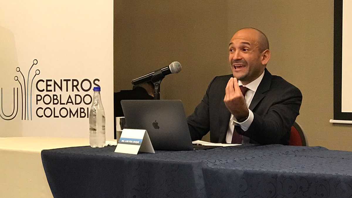 Luis Fernando Duque, representante legal de Centros Poblados