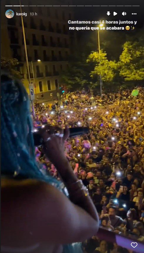 Concierto de Karol G en Madrid, España/Instagram Karol G