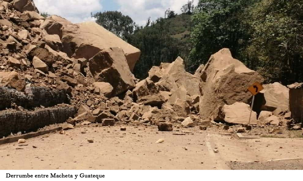 DERRUMBE ENTRE MACHETA Y GUATEQUE