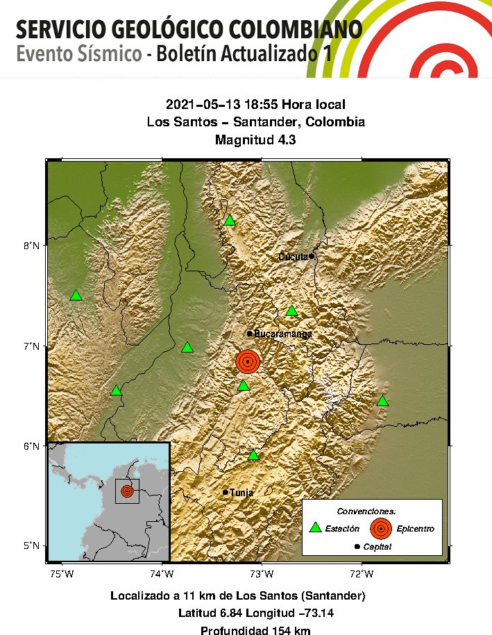 Sismo santander