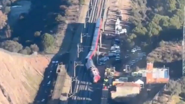 Choque de trenes en España 