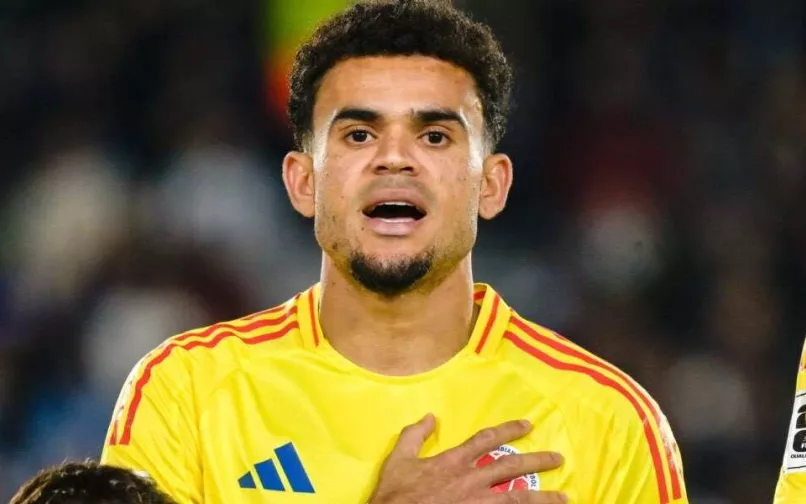 Luis Díaz con la selección Colombia