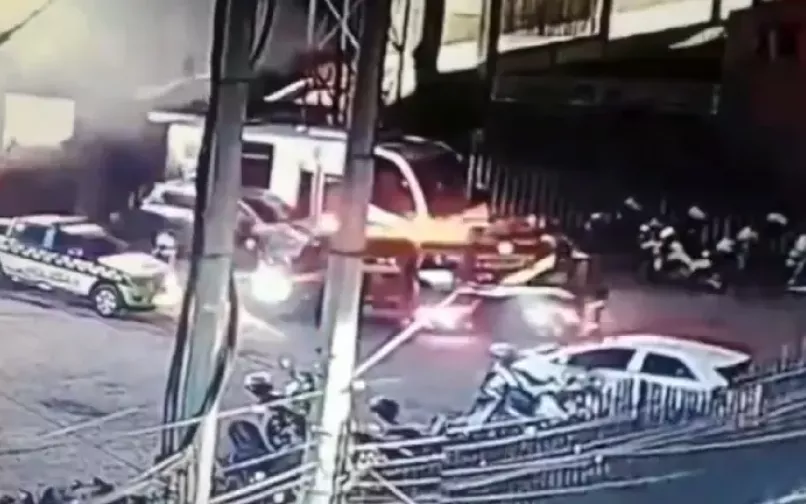 Incendio en estación de Policía en Funza 