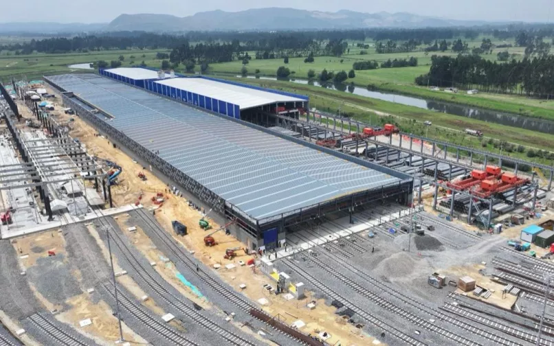 Cochera de Trenes ubicado en el Patio Taller de Bosa