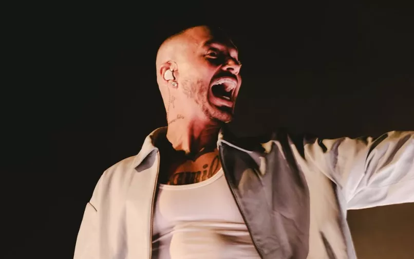 JBalvin en su concierto en Bogotá