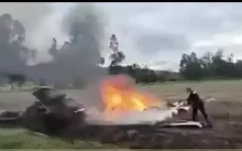 Accidente de avioneta donde falleció Yeison Jiménez