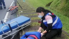 Ciclista muerto por accidente de tránsito en la autopista del café