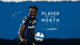 Duván Zapata es el jugador del mes con el Atalanta