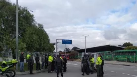 Protesta alza de tarifa transmilenio