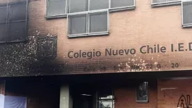 Bogotá: La 'Primera Línea' podría estar implicada en el incendio de un colegio