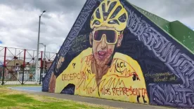 Vandalizan mural de Egan Bernal en Zipaquirá