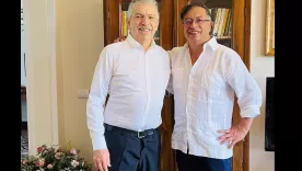 Cesar Gaviria y Gustavo Petro