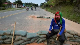 Protesta vía panamericana