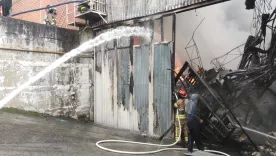 Incendio en fabrica de icopor en Envigado