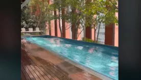 piscina México temblor