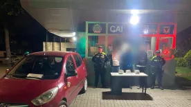 Policía incauta seis kilos de cocaína que eran transportados en un vehículo