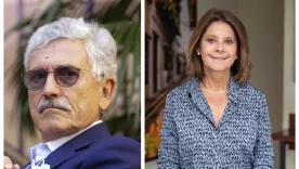 Massimo D'Alema y Marta Lucía Ramírez