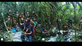 Menores encontrados en la selva