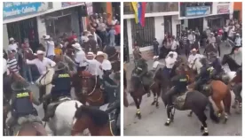 PELEA EN CABALGATA VÉLEZ