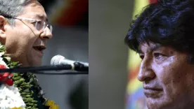 Luis Arce y Evo Morales