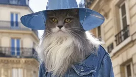 gatos a la moda