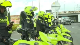 policías autopista norte