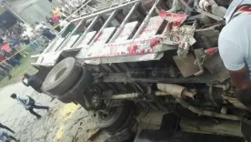 accidente cauca bus escalera