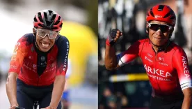 Egan Bernal y Nairo Quintana