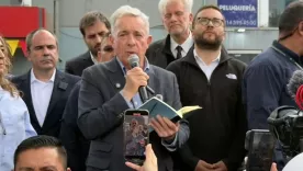 Expresidente Álvaro Uribe en el parque El Golfito