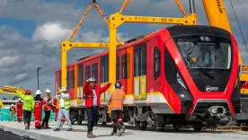 Primer vagón del Metro de Bogotá