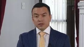 Daniel Noboa, presidente de Ecuador, en entrevista con Teleamazonas