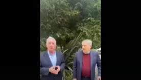 Encuentro entre Álvaro Uribe y César Gaviria