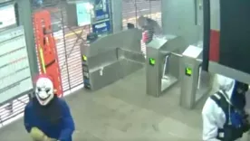 Imágenes de seguridad evidencian actos vandálicos