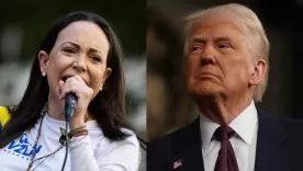 Maria Corina Machado y Donald Trump