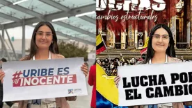 Imagen de María Alejandra Vallejos presuntamente alterada por el ELN