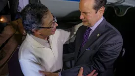 Presidente Gustavo Petro en su llegada a Panamá