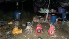 Minas ilegales en el corregimiento de Guayabal, Chocó.