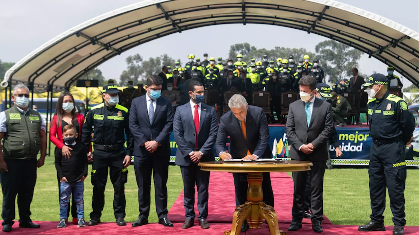 Duque sanciona Ley de Seguridad Ciudadana