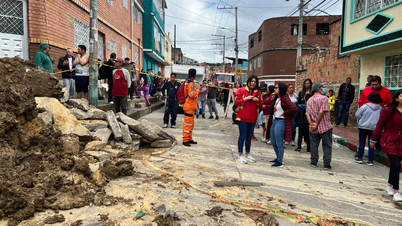 Explosión tubería san Cristobal 