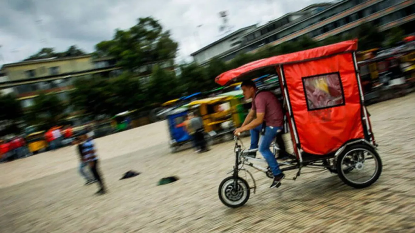 Bicitaxis en Bogotá