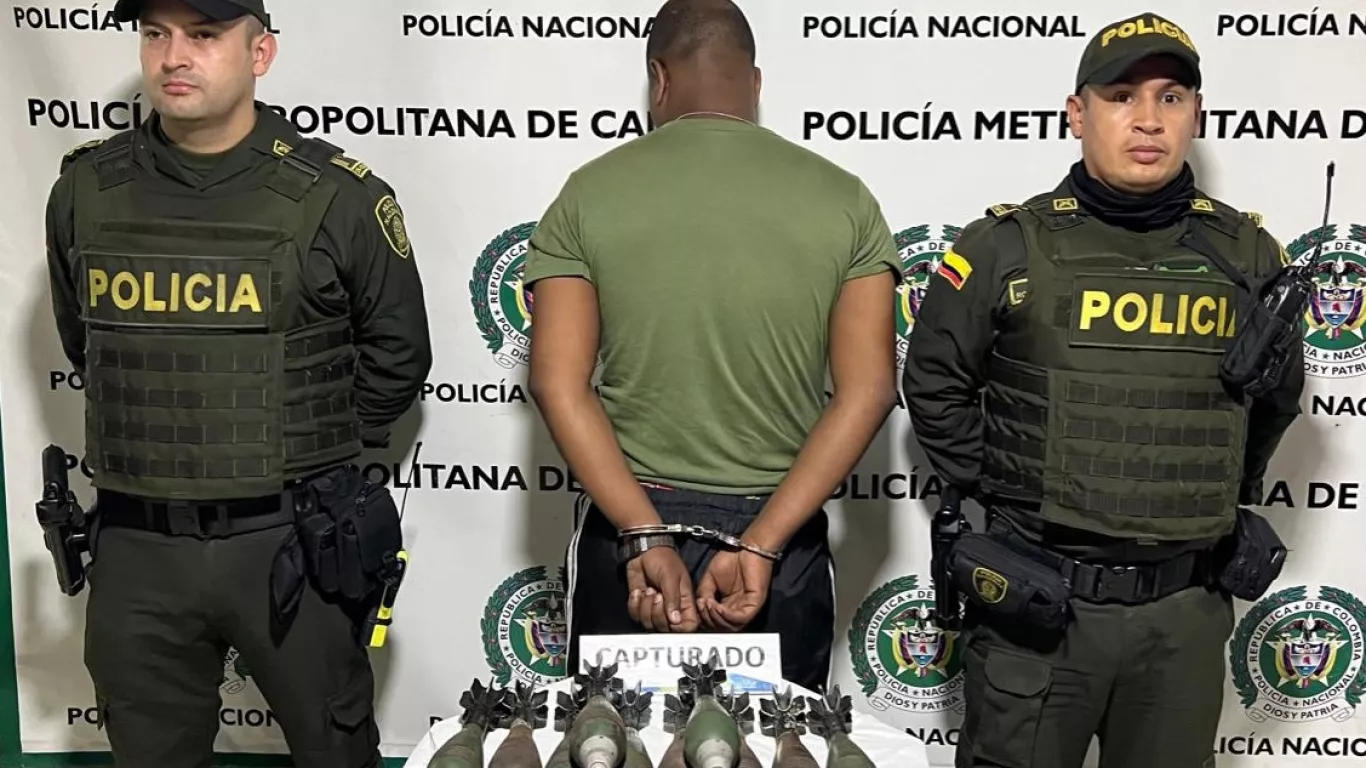 Capturan a soldado con 10 granadas para mortero